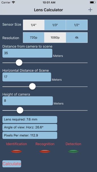 Image 1 for CCTV Lens Calculator