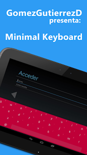 Imagen 1 para Minimal Keyboard - Ligero…