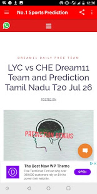Image 0 for No.1 Sports Prediction
