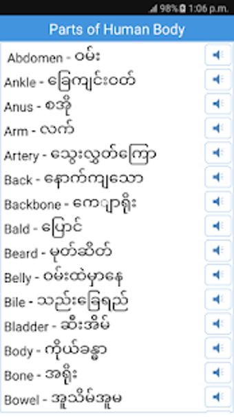 Image 2 for Daily Words English to My…
