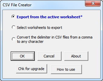 Imagen 0 para CSV File Creator