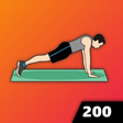 Icono de programa: 200 Push Ups - Bodyweight…