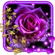 Icon of program: Purple Roses live wallpap…