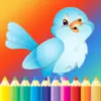 Icon of program: Bird Coloring Book for Ki…