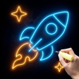 Icon of program: DIY Neon Doodle - Glow Sk…