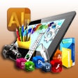 Icon of program: Illustrator for iPad Pro.