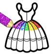 Icono de programa: Glitter Dresses Coloring …