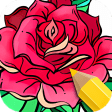 Icon of program: Flowers Coloring Books