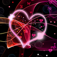 Icono de programa: Neon Hearts Live Wallpape…