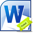 Icono de programa: MS Word Raffle Tickets Te…
