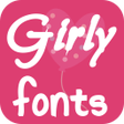 Icono de programa: Girly Fonts for FlipFont