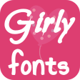 Icon of program: Girly Fonts for FlipFont