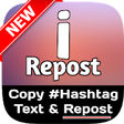 iRepost |Copy Instagram Hashtags |Trending Hashtag icon