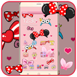 Icono de programa: Cartoon pink cute butterf…