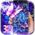 Icon of program: Purple Neon Butterfly 3D …