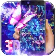 Icon of program: Purple Neon Butterfly 3D …
