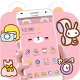 Icono de programa: Pink Cute Cartoon Bear Th…