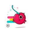 Icon of program: Animated Hot Cherry Stick…