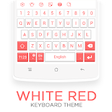 Icono de programa: White Red Keyboard Theme