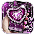Icono de programa: Purple White Diamond Hear…