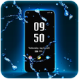 Icon of program: Amoled Photo Clock Wallpa…