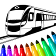 Icon of program: Train game: coloring book…