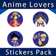 Icono de programa: Anime Stickers for WhatsA…