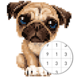 Icono de programa: Unicorn Pug - Color By Nu…