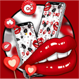 Icono de programa: Red Lips Glass Cool Theme