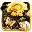 Icon of program: Luxury 3D Gold Rose Theme