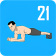 Icon of program: Plank Workout - 21 Day Pl…