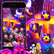 Icono de programa: Neon Colorful Mushroom Th…