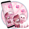 Icono de programa: Lovely Cute pink Cat Them…