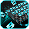 Icon of program: Cyan Metal Keyboard Theme