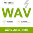 Icon of program: Watts Amps Volts Calculat…