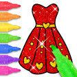 Icon of program: Glitter Dress Coloring Bo…