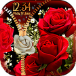 Icon of program: Rose Theme Zipper Lock Sc…