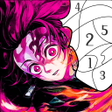Icono de programa: Demon Slayer Color by Num…