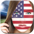 National Flag On Face Photo Editor icon