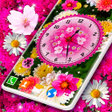 Icon of program: Flowers Analog Clock Live…