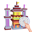 Icon of program: Castles 3D Color by Numbe…