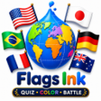 Icon of program: Flags Ink: Flag Quiz Col…