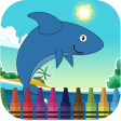 Icon of program: Shark in ocean coloring b…