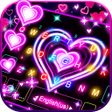 Icon of program: Neon Lights Heart Keyboar…