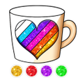 Icon of program: Glitter Hearts coloring a…