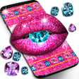 Icono de programa: Glitter lips and diamonds…