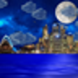 Icono de programa: Night city from sea wallp…