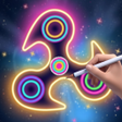 Icon of program: Draw Neon Glow Finger Spi…