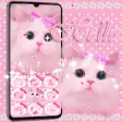 Icon of program: Cute Kitty theme Pink Bow…