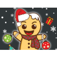 Icon of program: Gingerbread Man Emoji Sti…